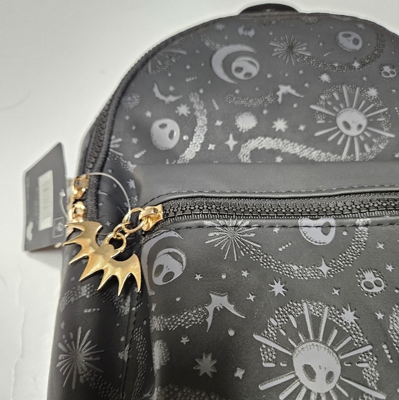 Disney Nightmare Before Christmas Mini Backpack Jack Skellington NEW Moon Bats - Picture 2 of 3